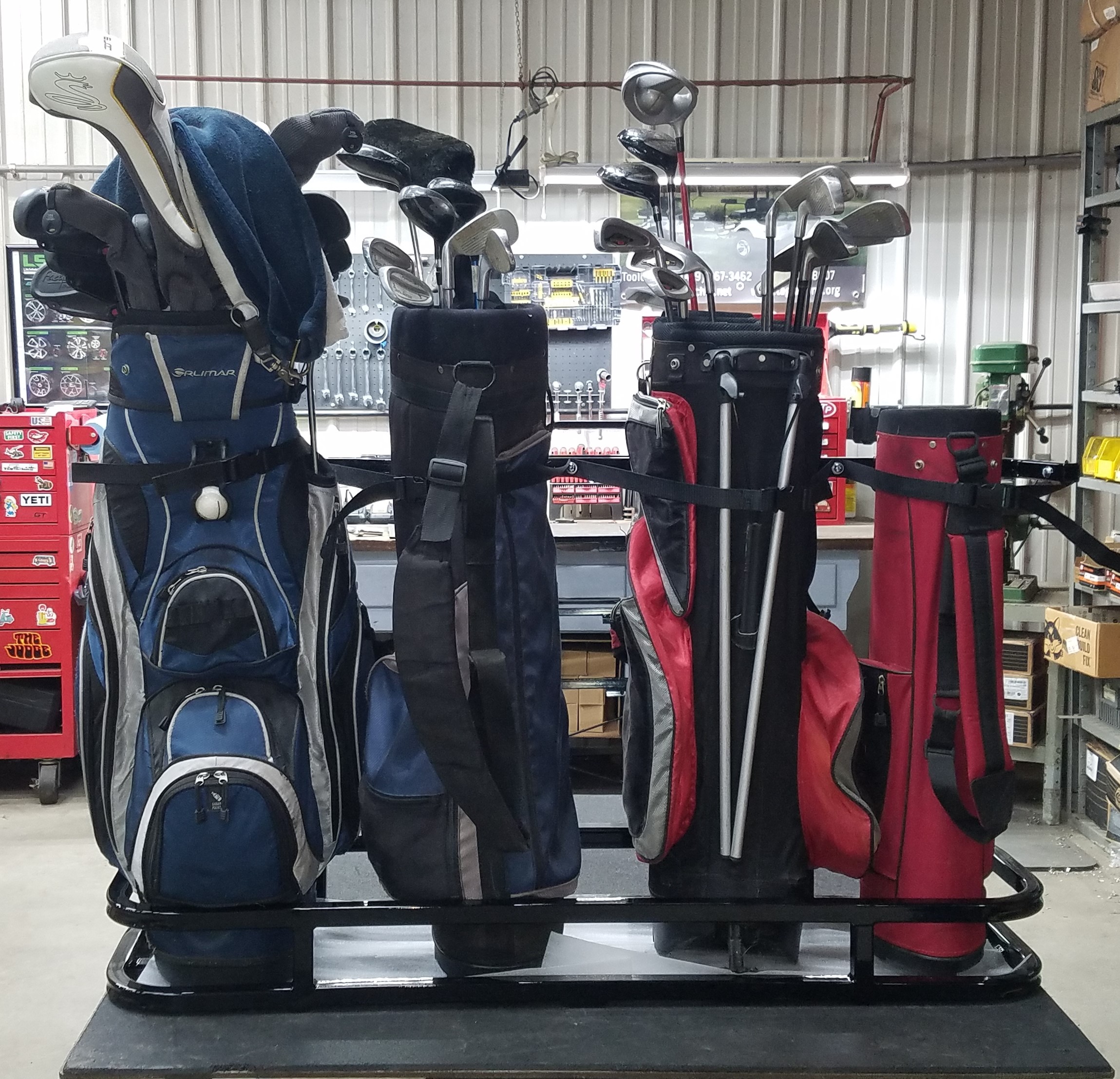 Quad (4bag) Golf Bag Holder