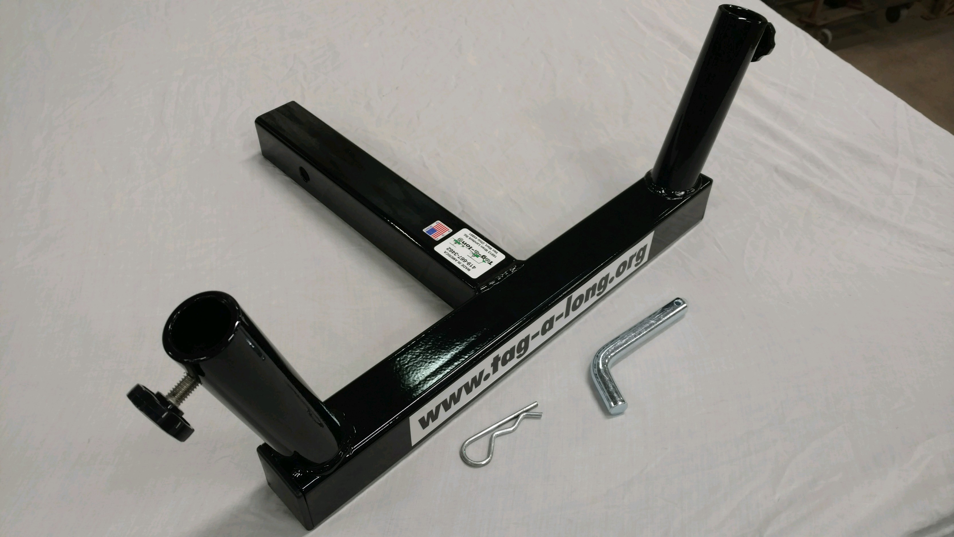 2" Hitch Receiver with flag poles