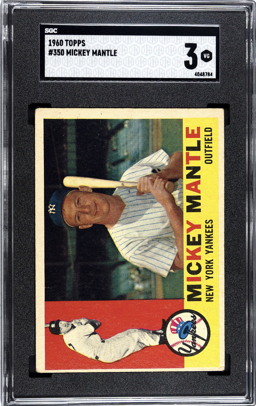 1960 TOPPS MICKEY MANTLE SGC 3