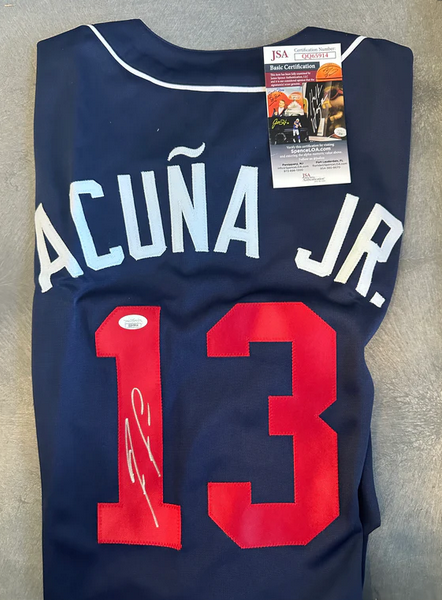 Ronald Acuña Jr. Custom Autographed Jersey
