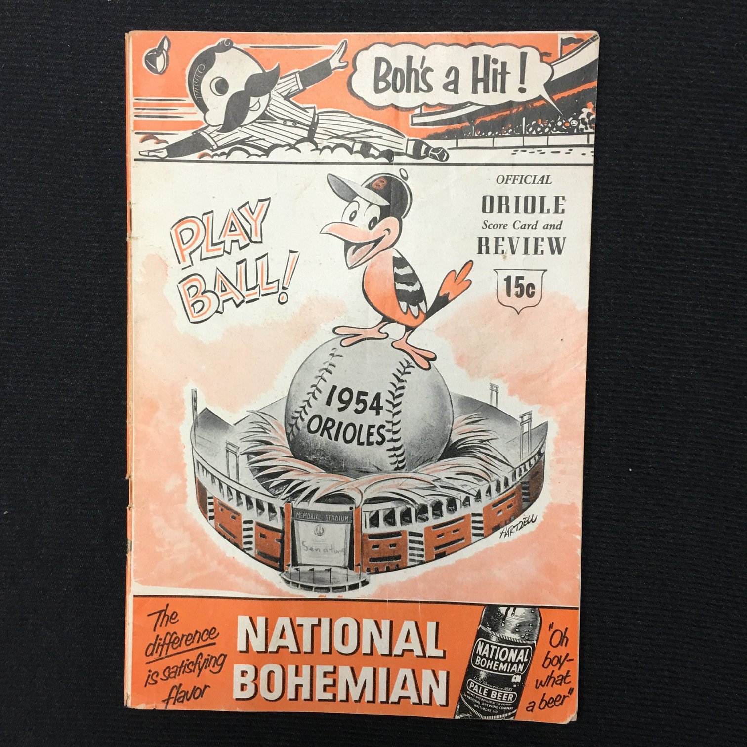 1954 Baltimore Orioles Program 1st Season