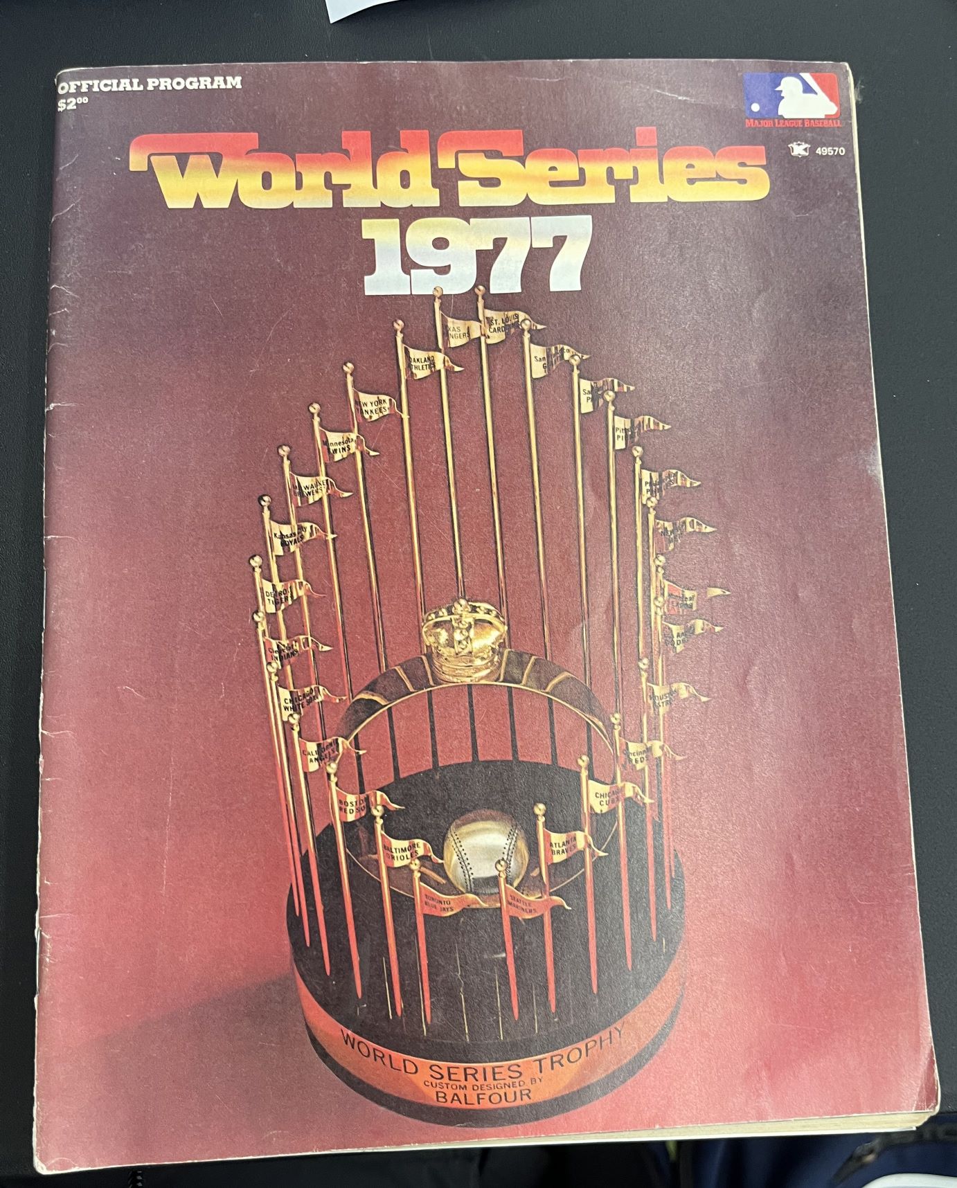 1977 World Series Program Phillies vs Dodgers