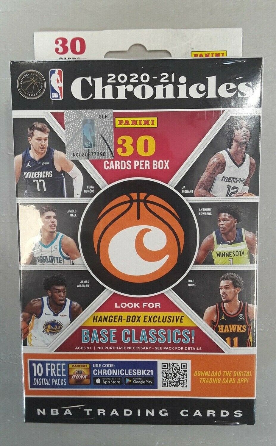 020-21 Panini Chronicles NBA Basketball Hanger Box