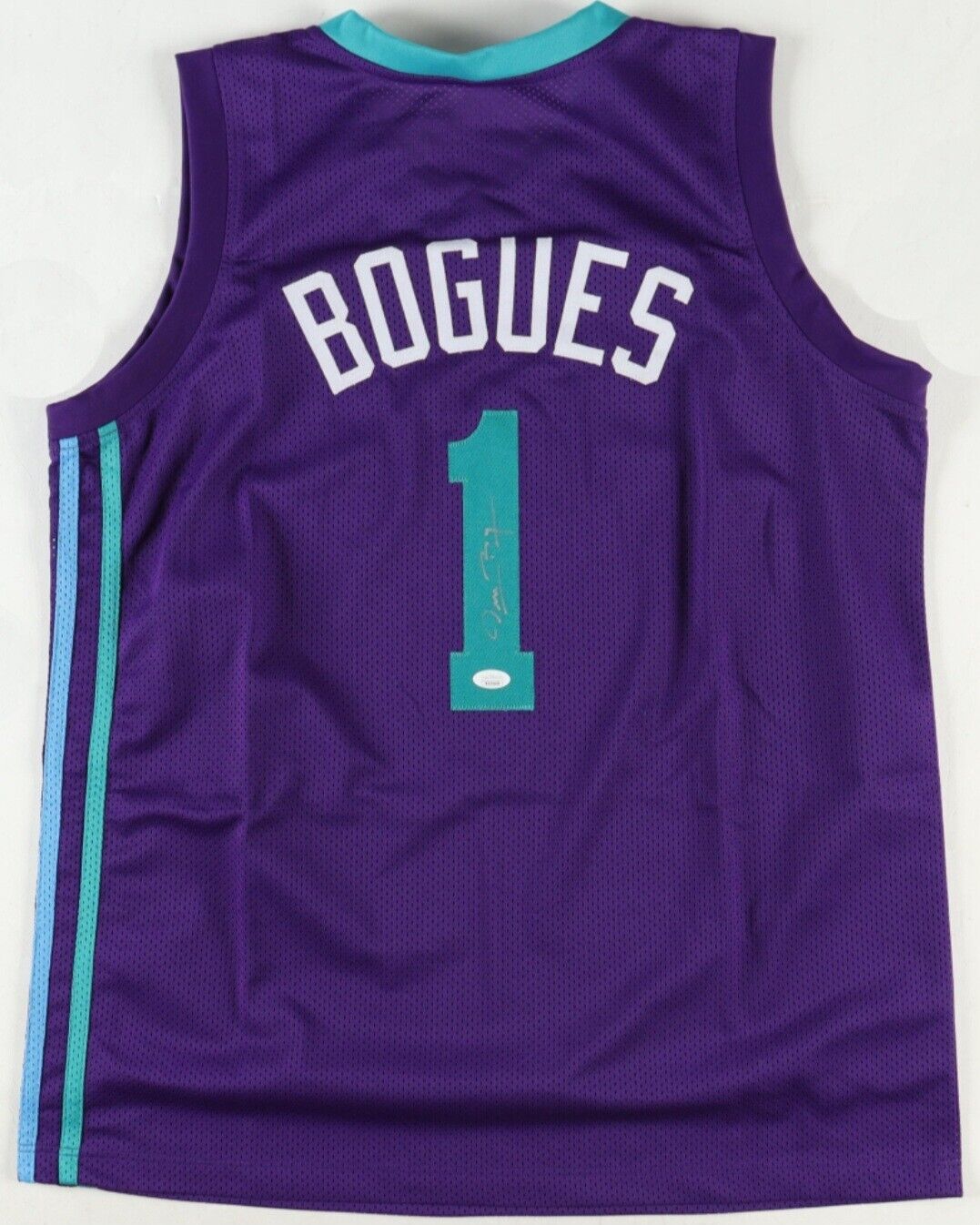 Muggsy Bogues Signed Charlotte Hornets Jersey