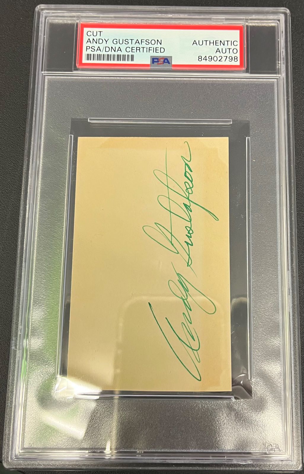Andy Gustafson Signed Cut 