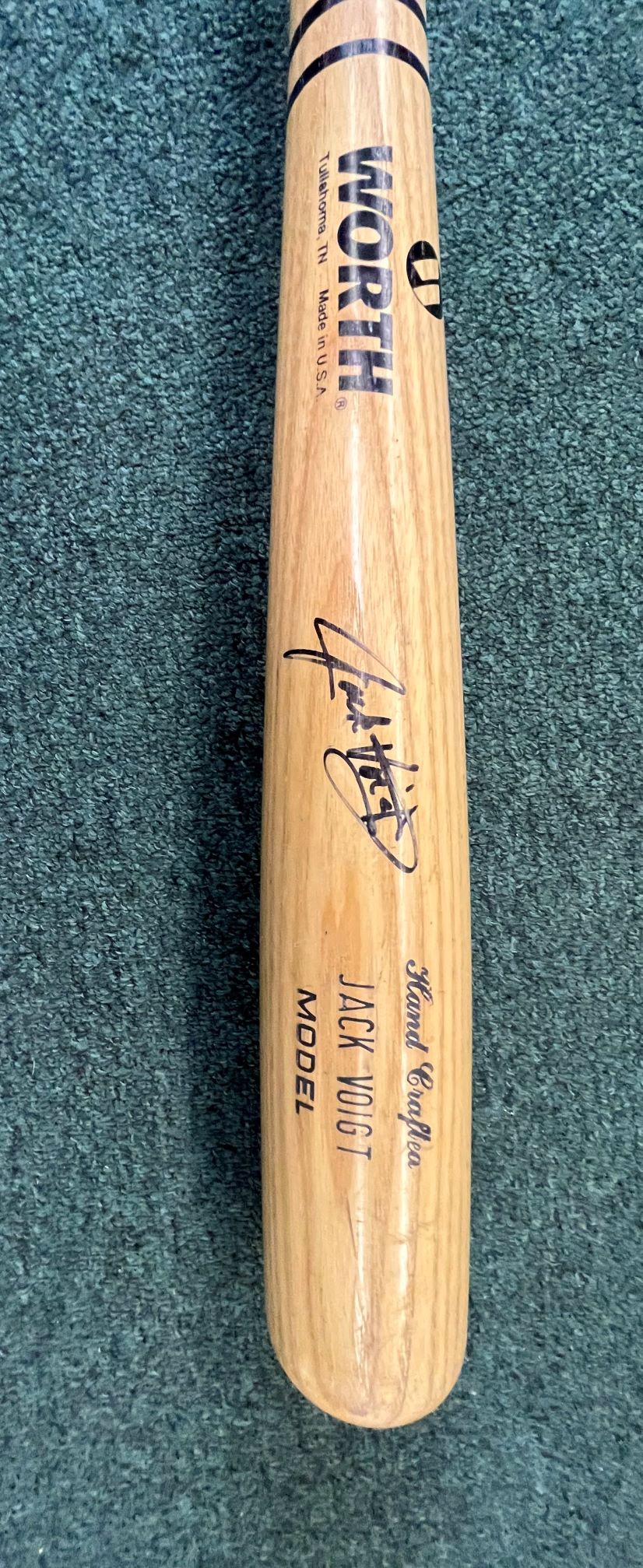 Jack Voigt Autographed Game Used Bat