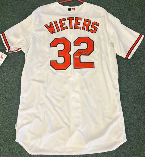 Matt Wieters Signed Baltimore Orioles Home Jersey MLB 