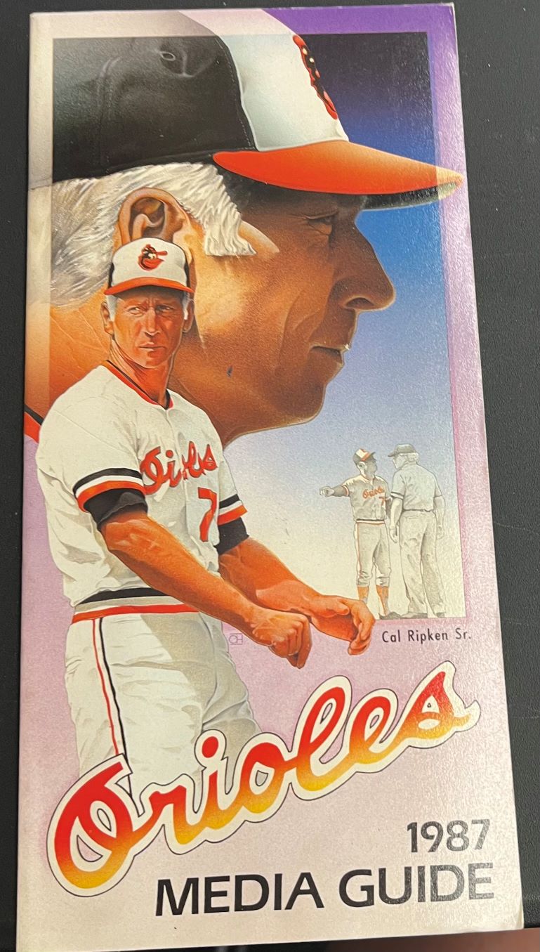 1987 Baltimore Orioles Media Guide