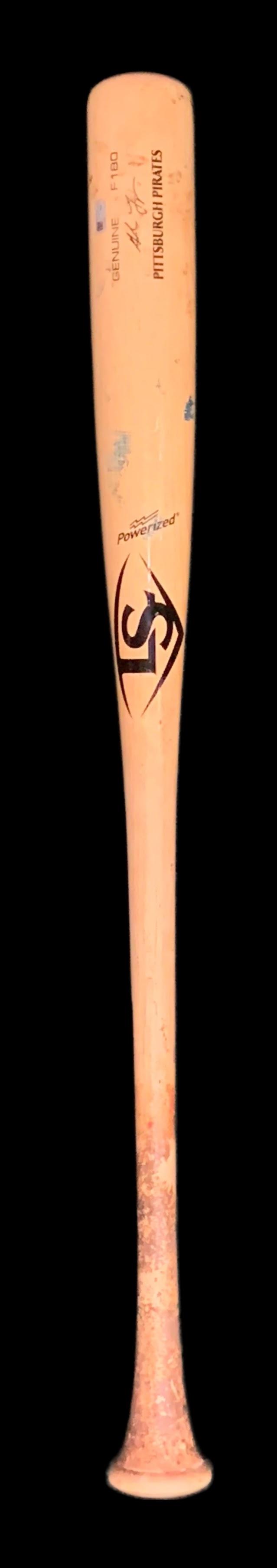 ADAM FRAZIER GAME USED PITTSBURGH PIRATES BAT (CRACKED)