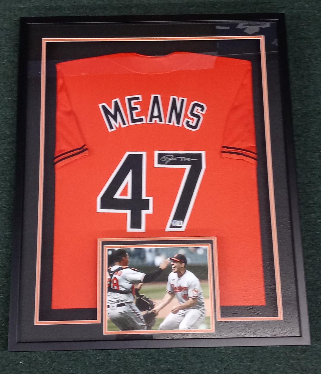 JOHN MEANS SIGNED BALTIMORE ORIOLES CUSTOM JERSEY
