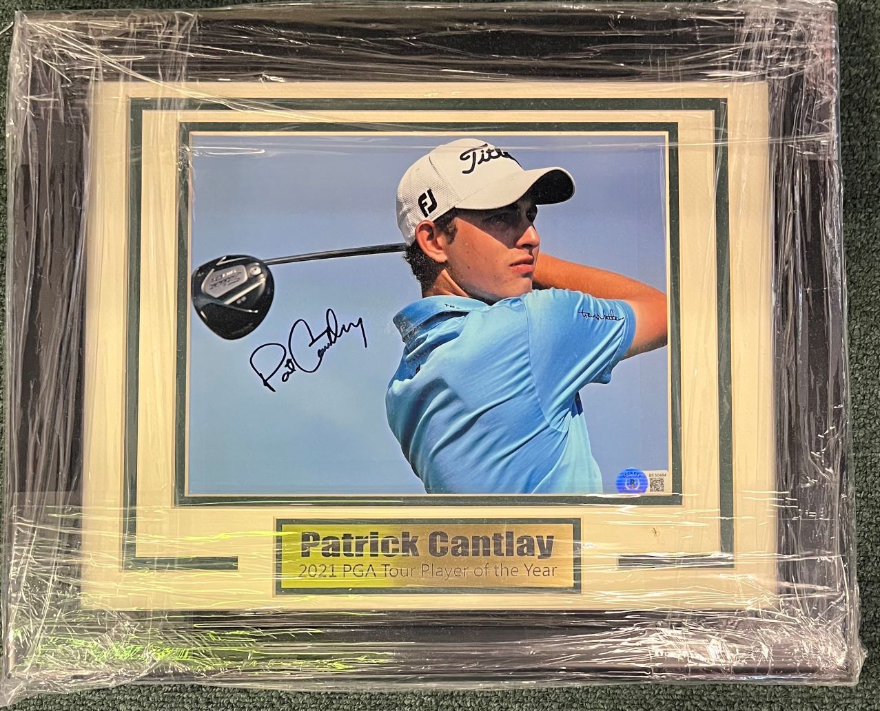 Patrick Cantlay 2021 PGA Tour POTY Signed Photo