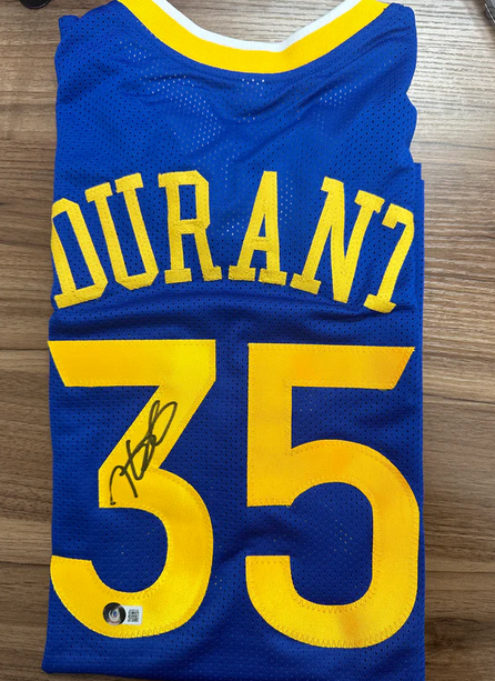 Kevin Durant Golden State Autographed Custom Jersey
