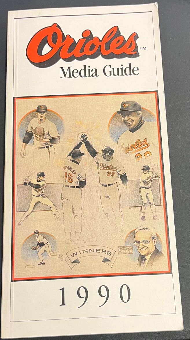 1990 Baltimore Orioles Media Guide