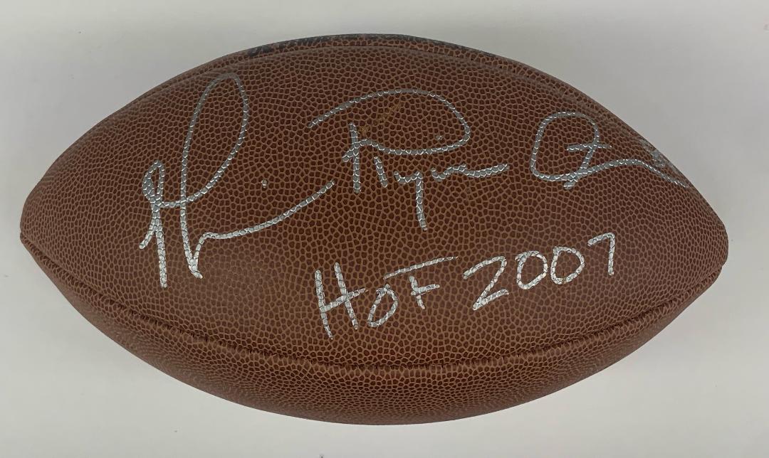 MICHAEL IRVIN SIGNED WILSON NFL FOOTBALL W/ HOF INSCRIPTION