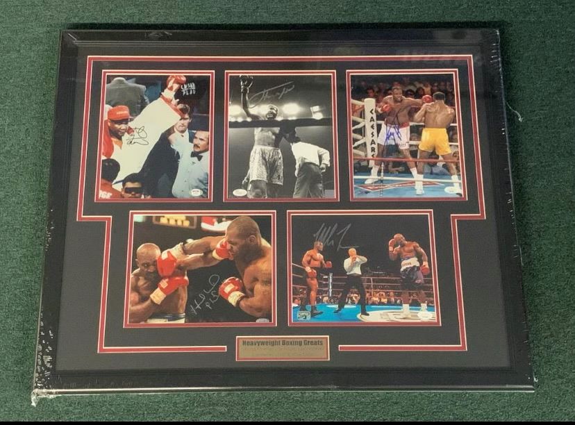 Heavyweight Boxing Legends Signed Collage