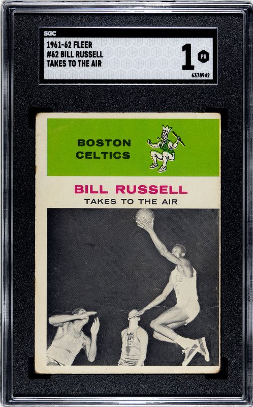 1961-62 Fleer Bill Russell Action RC