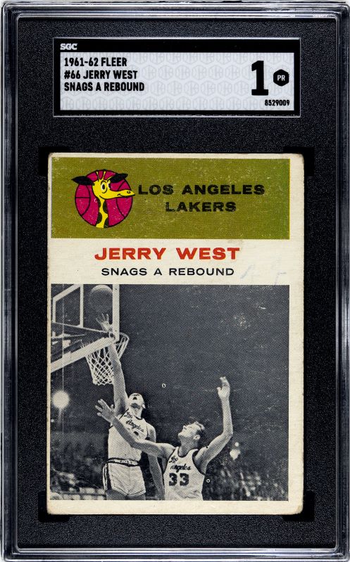 1961-62 Fleer Jerry West Action RC
