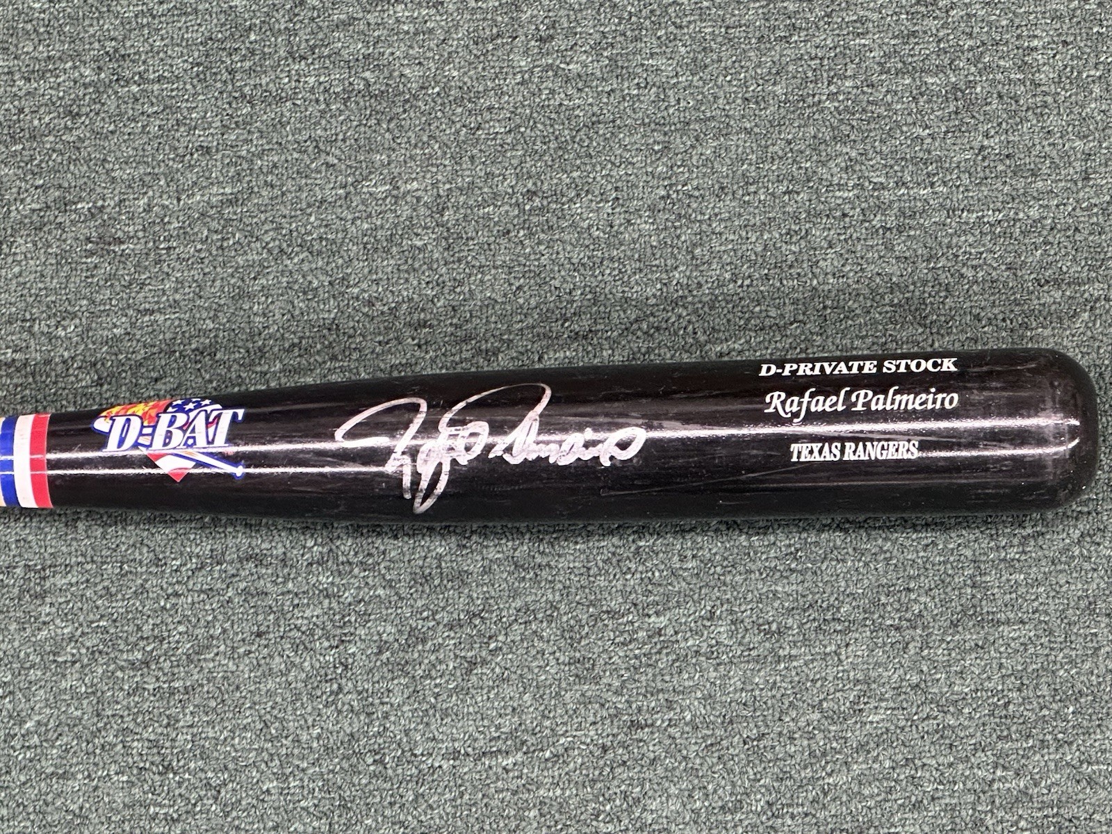 Rafael Palmeiro Signed Game Used D-Bat Texas Rangers