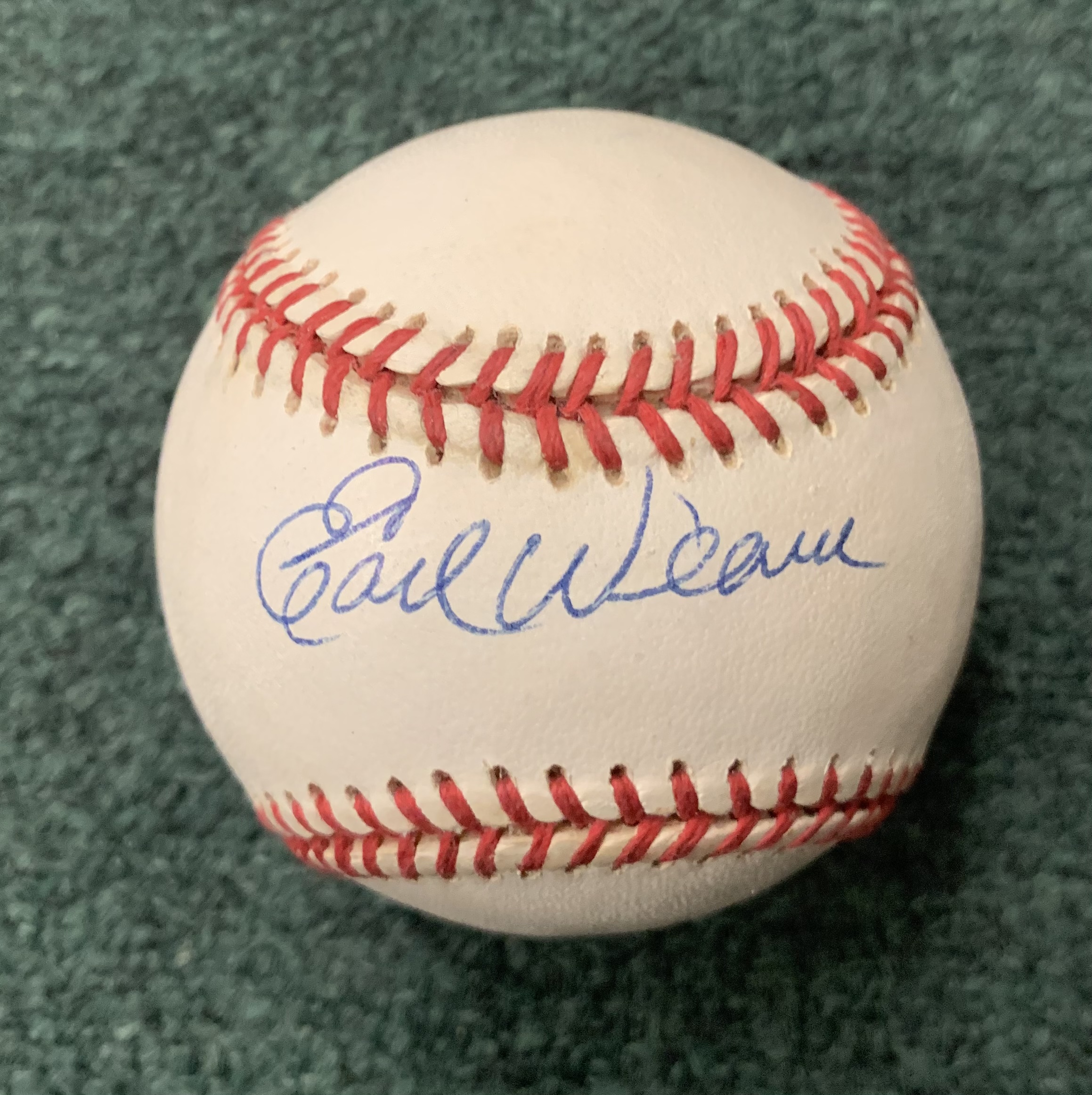  Earl Weaver signed American League Baseball