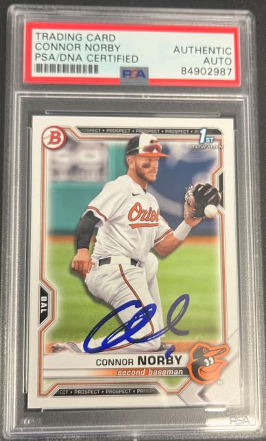 Connor Norby PSA AUTO