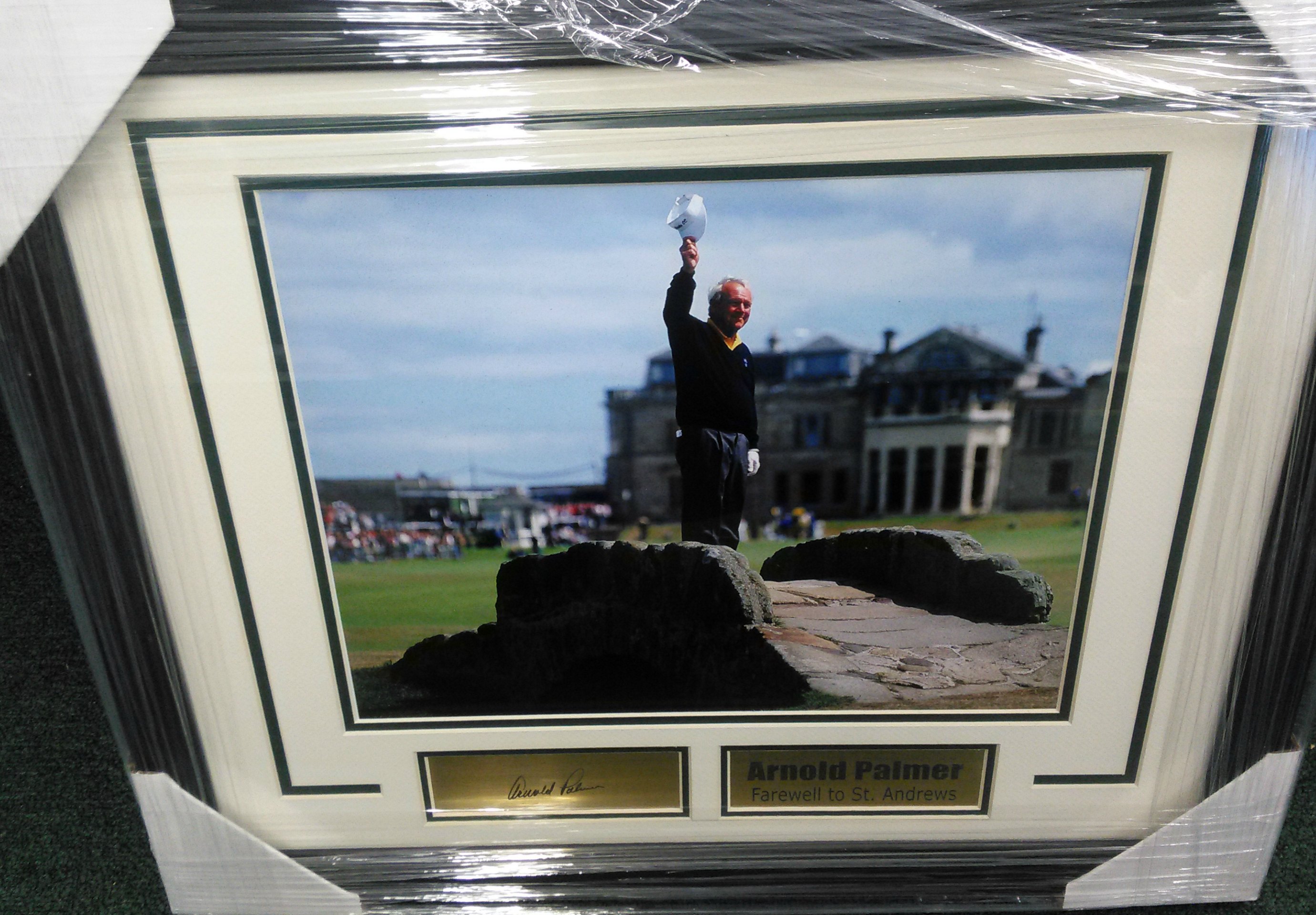Arnold Palmer Farewell to St. Andrews 12x18 w/ laser engraved signature