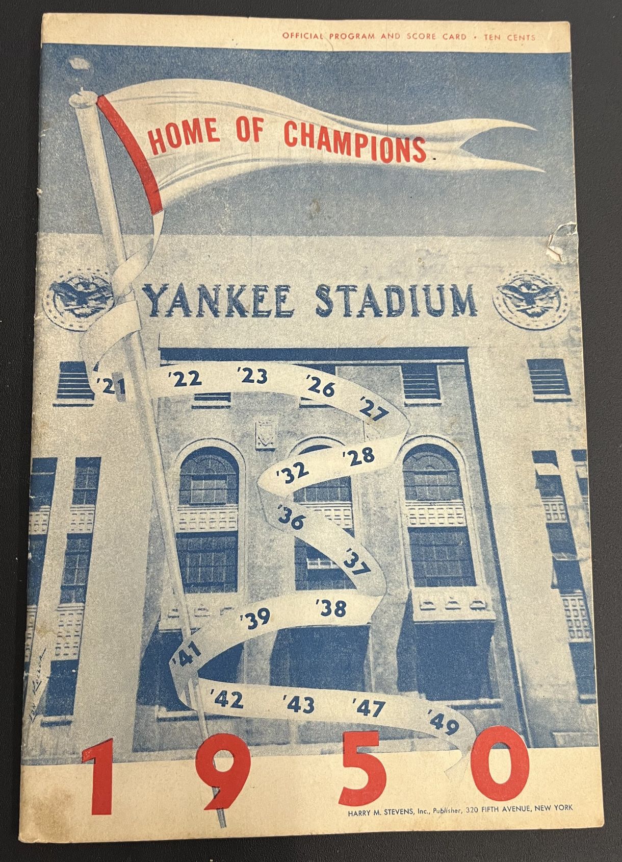 1950 New York Stadium Program