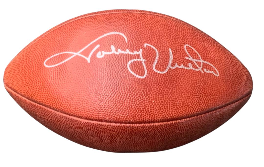 Johnny Unitas signed Wilson NFL On-Field Football