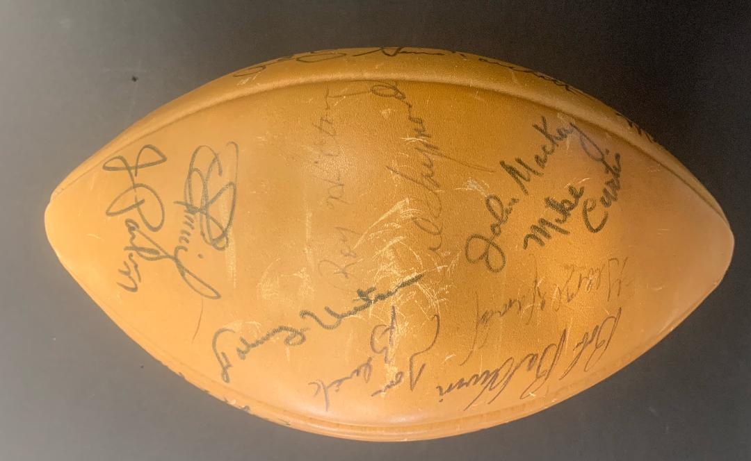 1966 Baltimore Colts Team signed Football