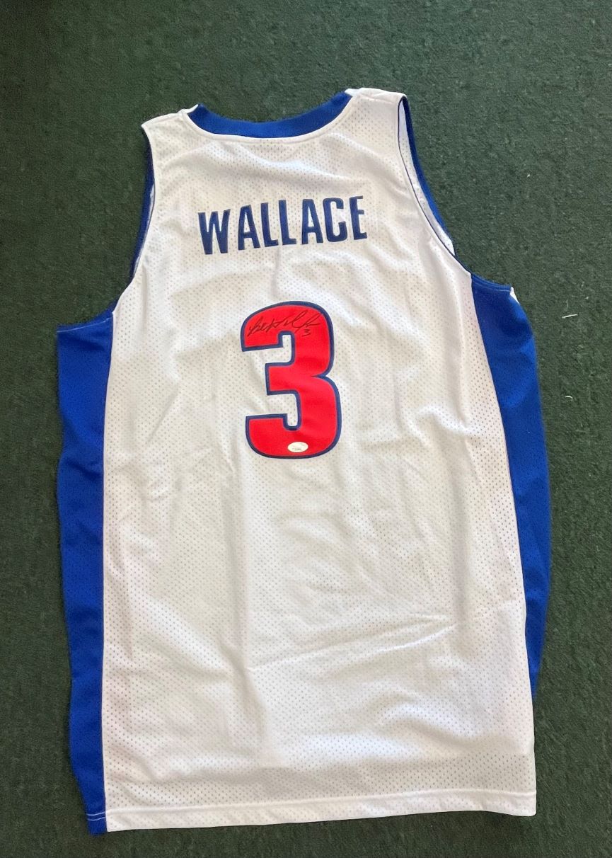 Ben Wallace SIgned Detroit Pistons Jersey