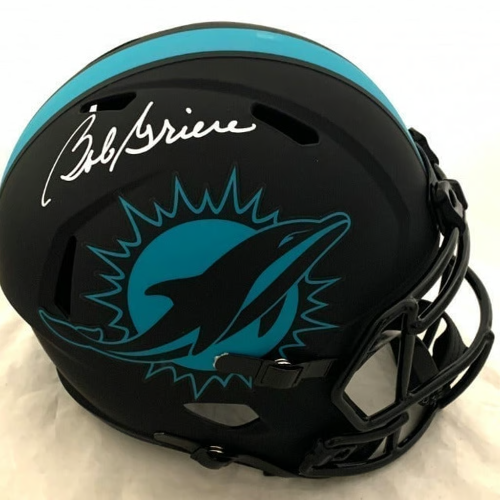 BOB GRIESE SIGNED FULL SIZE MIAMI DOLPHINS HELMET