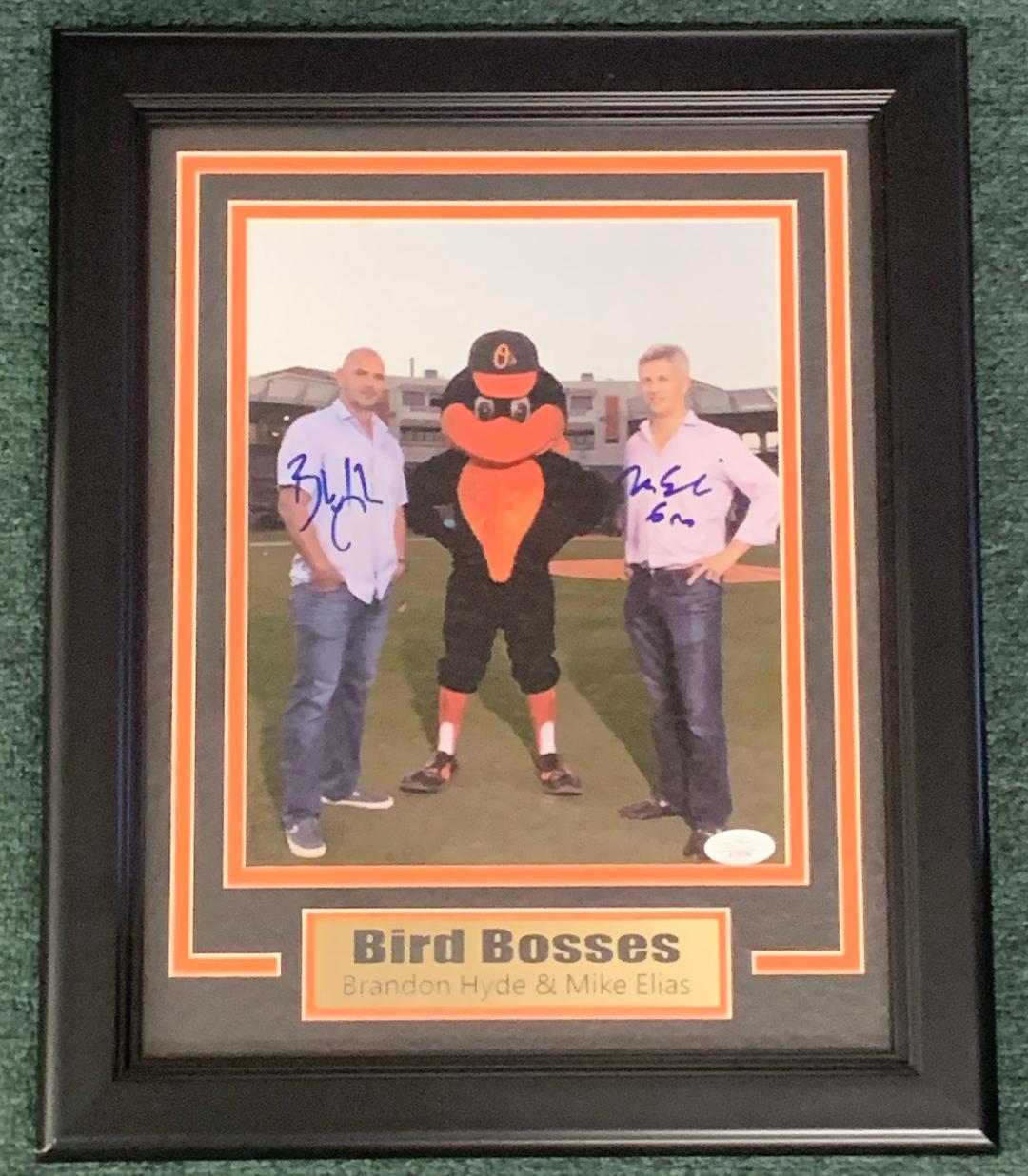 Bird Bosses signed 8x10 of Mike Elias and Brandon Hyde