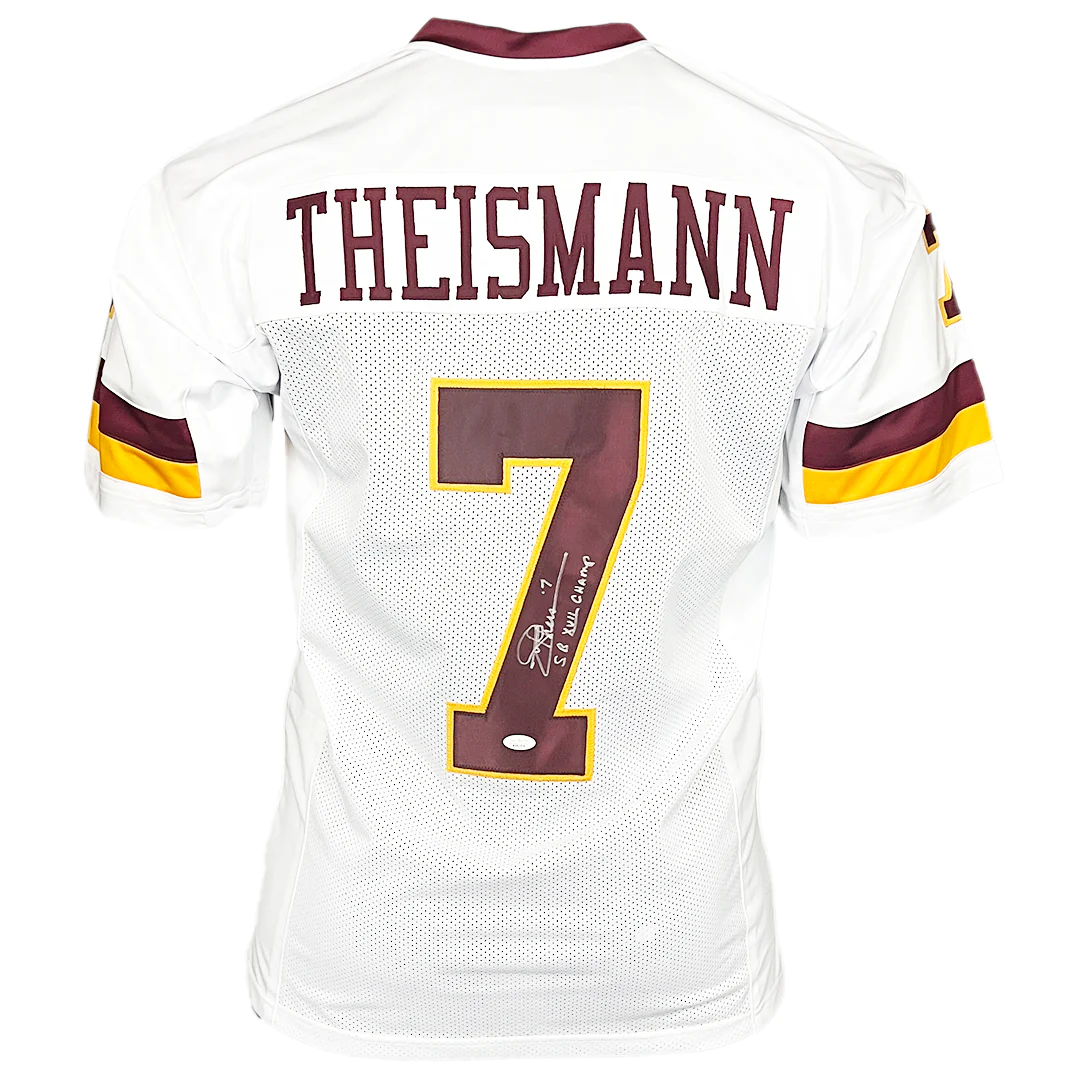 Joe Theismann Signed SB Champs Inscription Washington Redskins  Jersey (JSA)