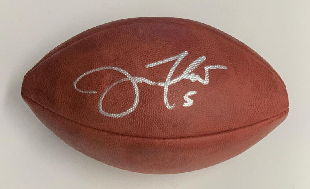 JOE FLACCO SIGNED WILSON NFL FOOTBALL