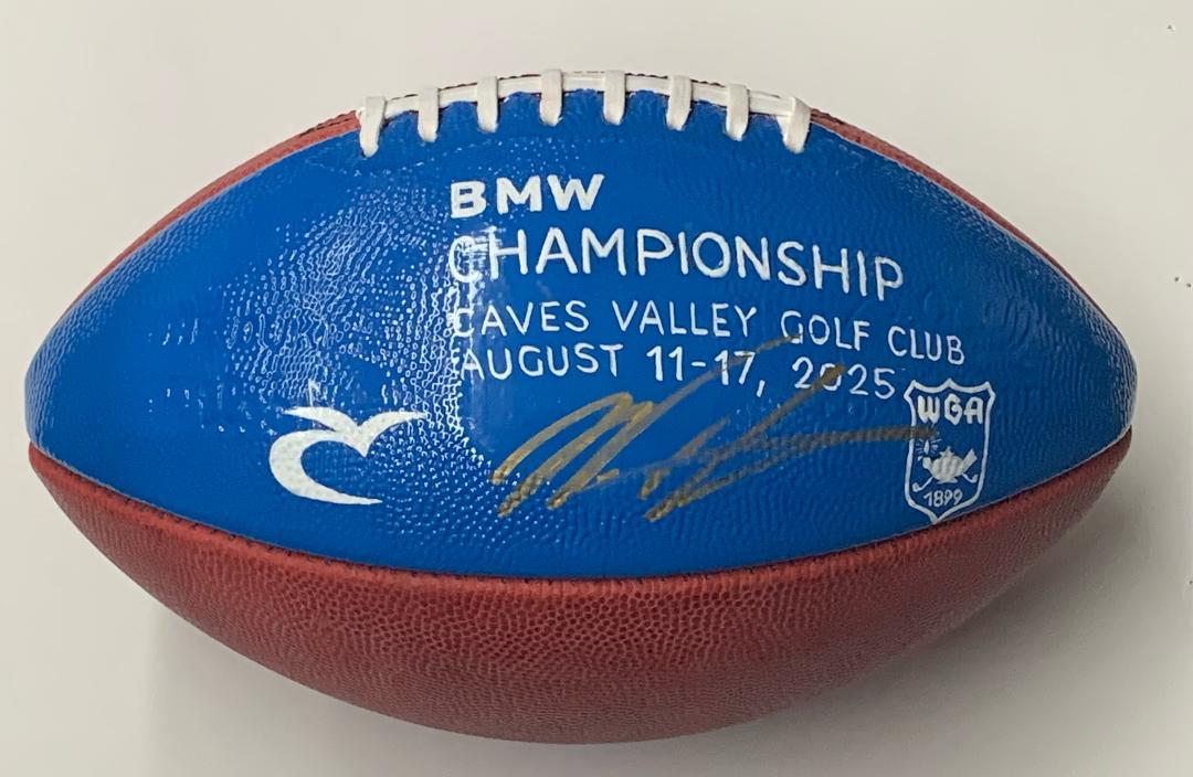 GOVERNOR WES MOORE SIGNED WILSON NFL FOOTBALL (BMW CHAMPIONSHIP)