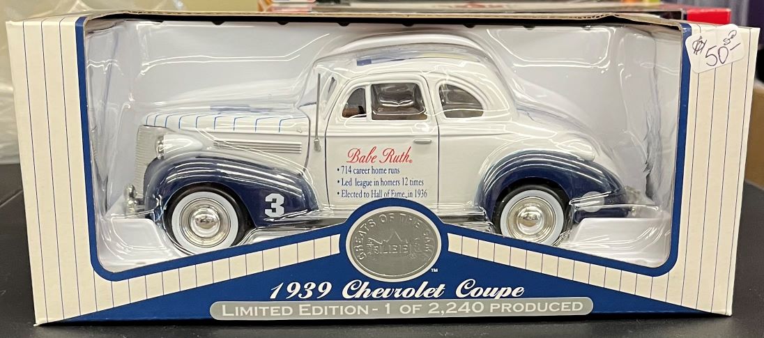 Babe Ruth Fleer 1939 Chevy Coupe