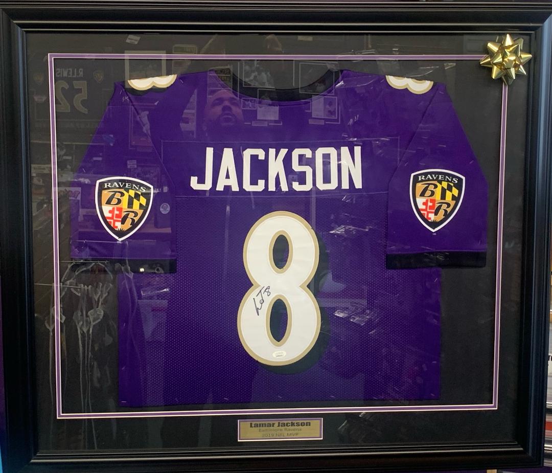 JUSTIN TUCKER SIGNED Autographed Custom Purple Jersey Jsa Coa