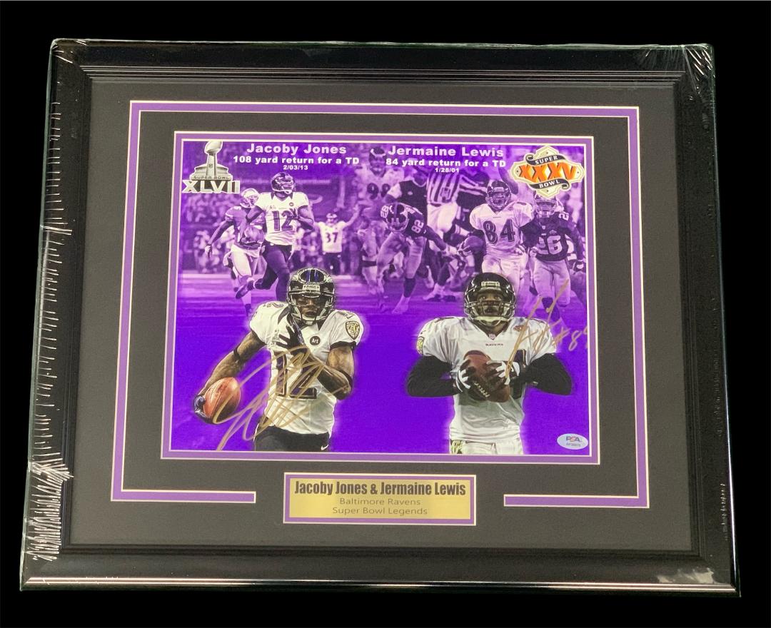 JACOBY JONES & JERMAINE LEWIS SIGNED 8X10
