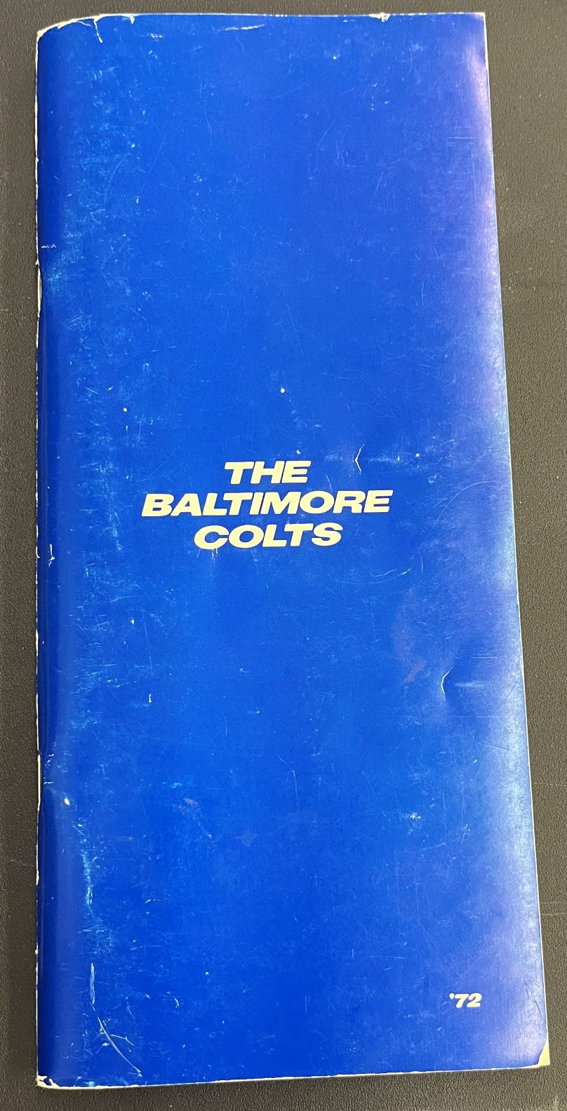 1972 Baltimore Colts Media Guide