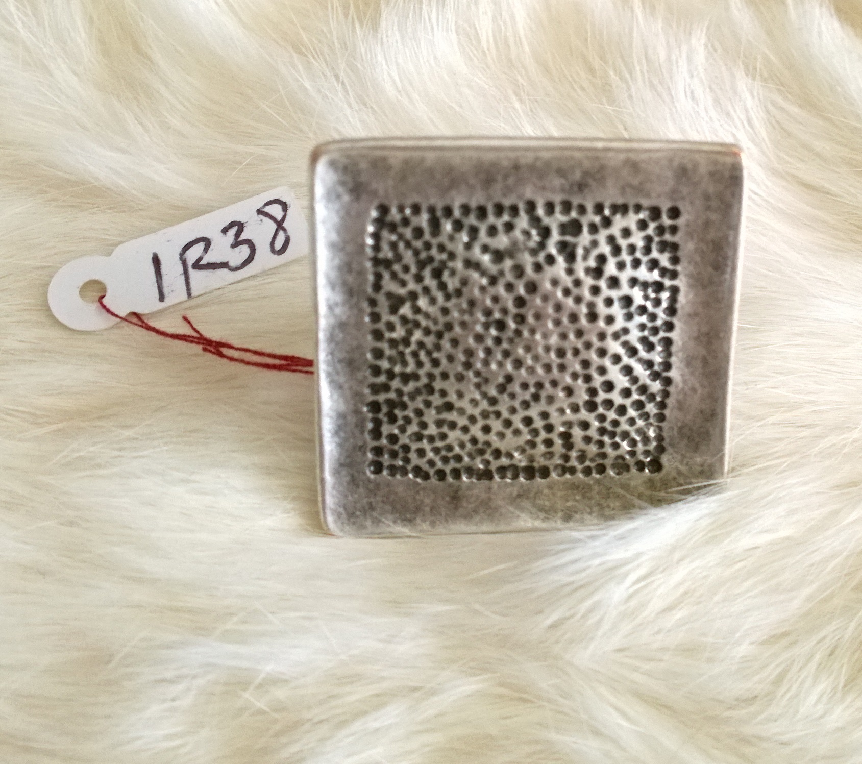Square Silver Ring 1R38
