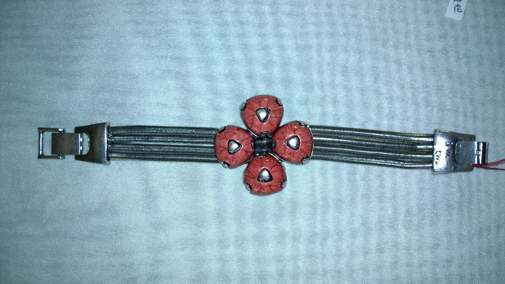 Pink Flower Bracelet 1B28