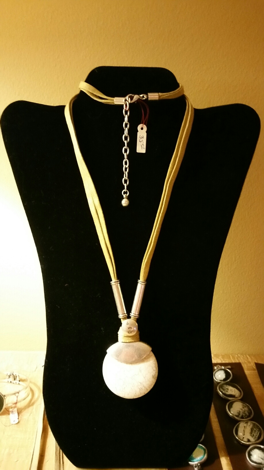 White Moon Long Necklace 1N29
