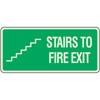 Stairs to Fire Exit Decal