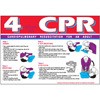 4 CPR Instructions Decal