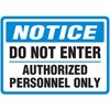 Authorized Personnel Only Decal