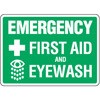 Emergency First Aid and Eye Wash Decal (pictures)