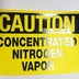 Concentrated Nitrogen Vapor Safety Decal