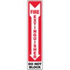 Fire Extinguisher Do Not Block Decal (down arrow)