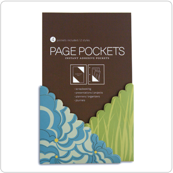 Page Pockets: Blue Meadow