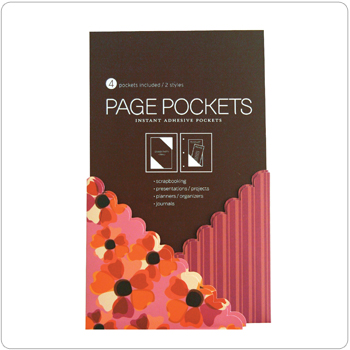 Page Pockets: Pink Poppy