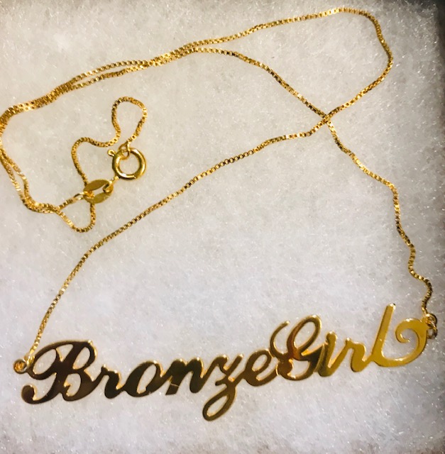 Bronzegirl necklace